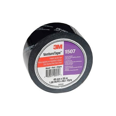 3M 3M 8482; VentureTape 1507PRTD-Q130 UV Resistant Line Set Tape 2 IN x 60 Yards Black 7010378681